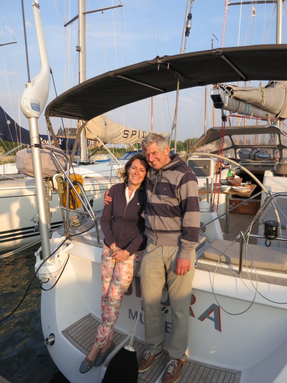 In Muiden na één van onze vele vertrekersborrels...