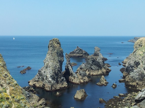 de "aiguilles" van Monet aan de westkust van Belle Ile