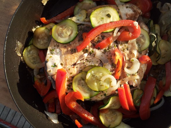 Thon fraiche a la Gascogne