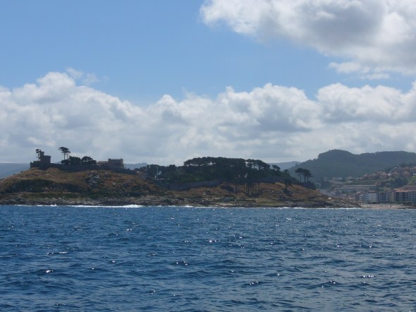 Baiona van zee gezien