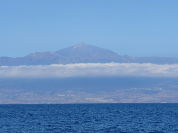 Tenerife van zee gezien