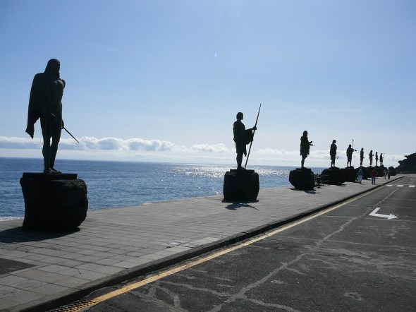 Candelaria beelden van de aboriginal leiders