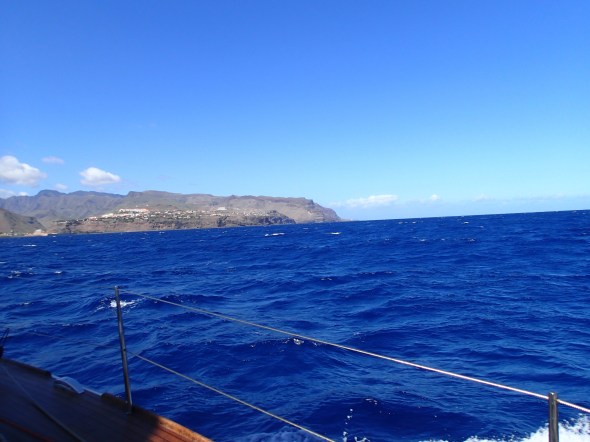 San Sebastian de la Gomera vanaf zee