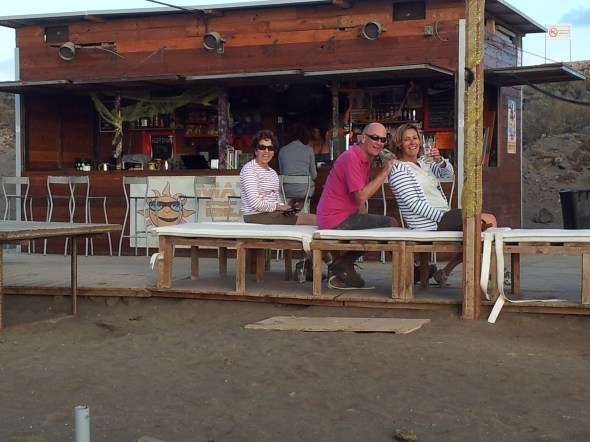 mojitos op het strand van Las Galletas