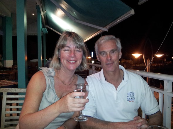 Pieter en Brigitte zeilen 2 weken mee