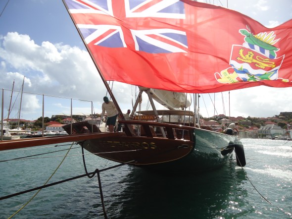 Hetairos in de haven van Gustavia St Barths
