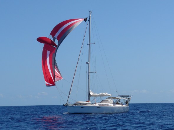 Starship van Ushi en Dietmar met hun 3 kinderen samen op weg naar Nevis