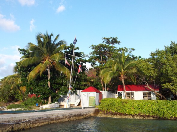 Marina Cay dinghy dock