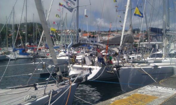 zo ligt de Aurora erbij in Horta