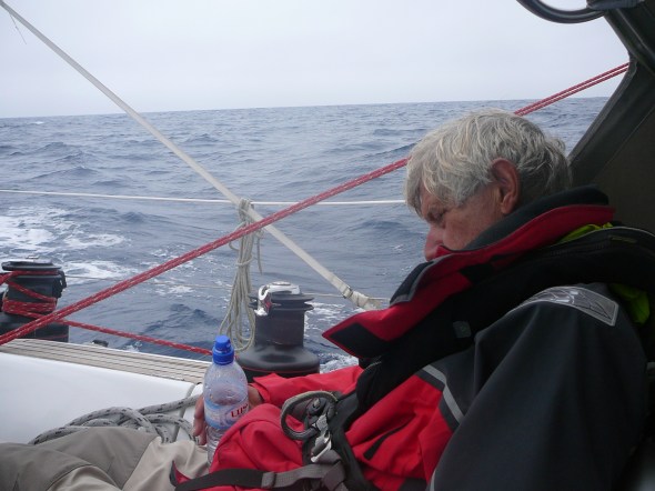 de schipper voelt zich niet goed