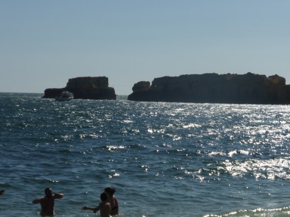 zeezicht vanaf het strandje bij Hapimag
