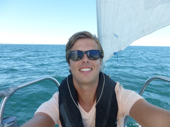 "zeilfie" van Lennard