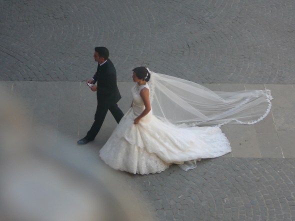 bruid in het kasteel van Karel V