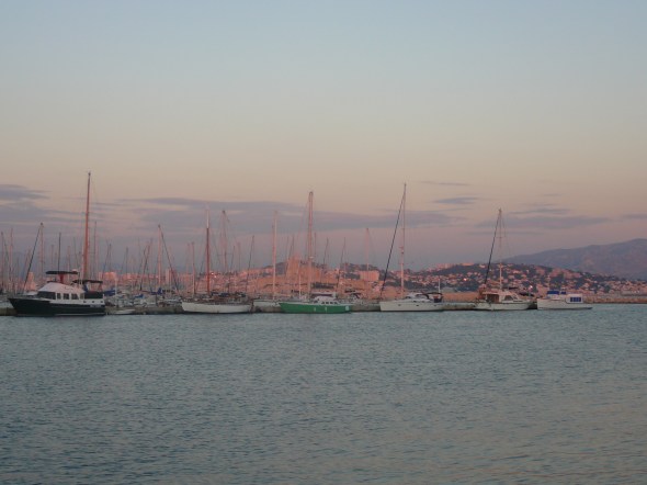 uitzicht op Marseille vanaf Iles Frioul