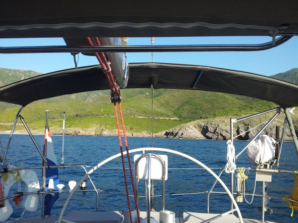 wegvaren in de ochtend