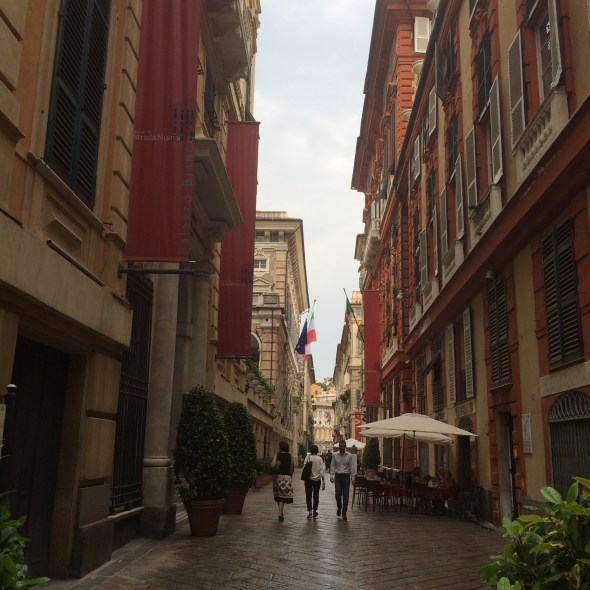 straatje in Genua