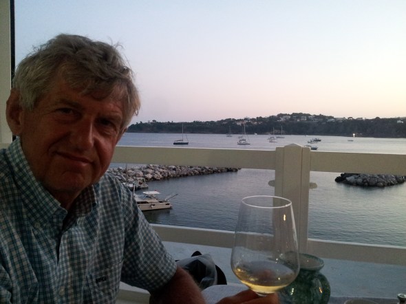 en wij op het terras!