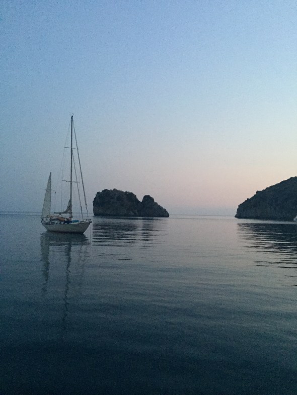 Palinuro na zonsondergang