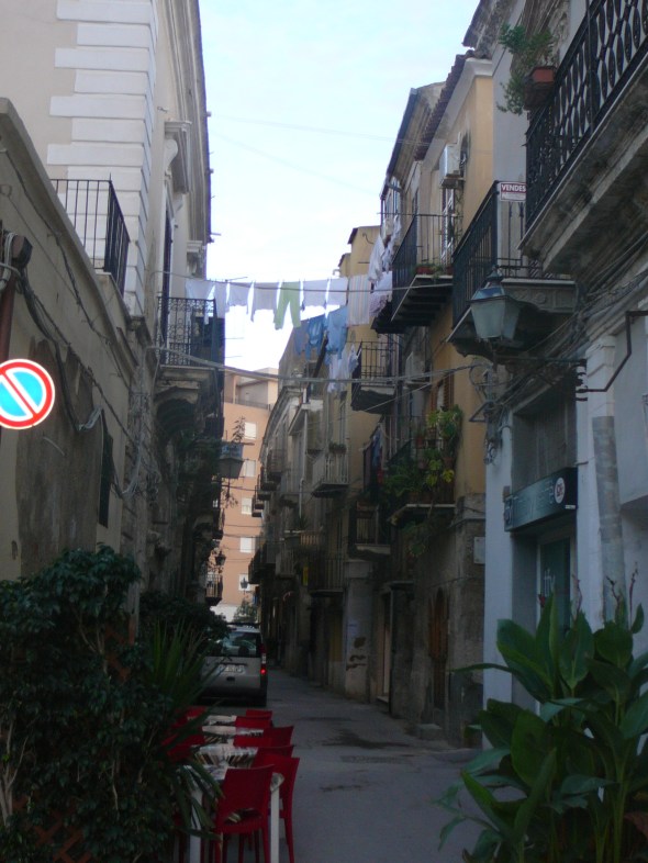 straatje in het centrum van Licata