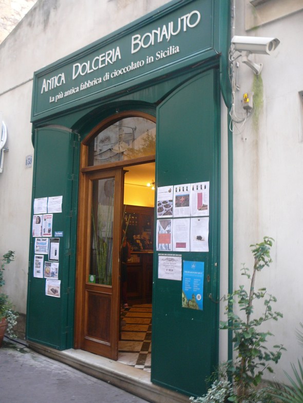 oude chocolaterie in Modica