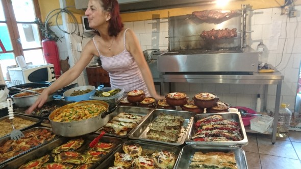 in de keuken van Alexandros